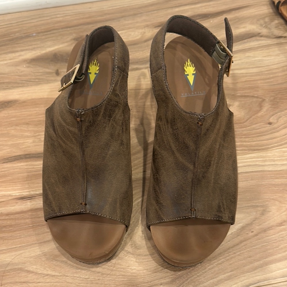 Brown Leather Women's Sandals